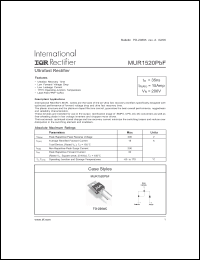 Click here to download MUR1520PBF Datasheet