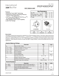 Click here to download IRGP4065DPBF Datasheet