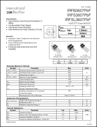 Click here to download IRFSL3607PBF Datasheet