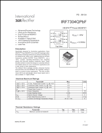 Click here to download IRF7304QPBF Datasheet