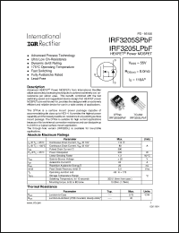 Click here to download IRF3205SPBF Datasheet