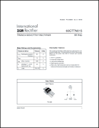 Click here to download 60CTTN015 Datasheet