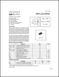 Click here to download IRFL4310PBF Datasheet