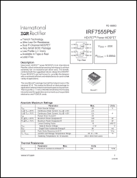 Click here to download IRF7555PBF Datasheet
