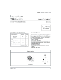Click here to download 80CPQ150PBF Datasheet
