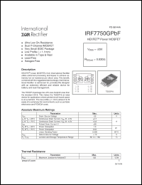 Click here to download IRF7750GPBF Datasheet