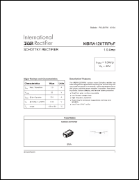 Click here to download MBRA120TRPBF Datasheet