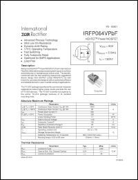 Click here to download IRFP064VPBF Datasheet
