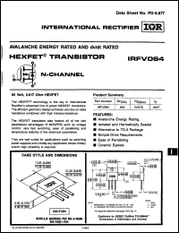 Click here to download IRFV064 Datasheet