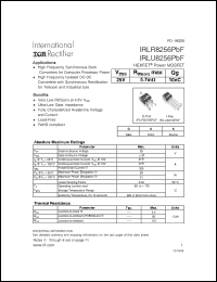 Click here to download IRLR8256PBF Datasheet