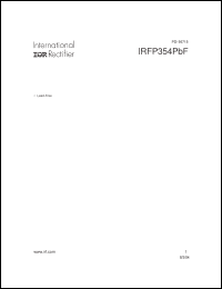 Click here to download IRFP354PBF Datasheet