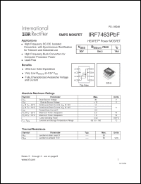 Click here to download IRF7463PBF Datasheet