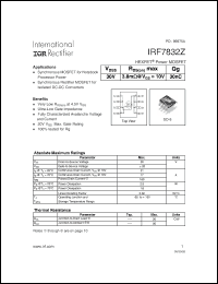 Click here to download IRF7832Z Datasheet