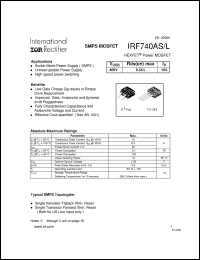 Click here to download IRF740AL Datasheet
