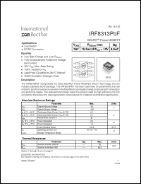 Click here to download IRF8313PBF Datasheet