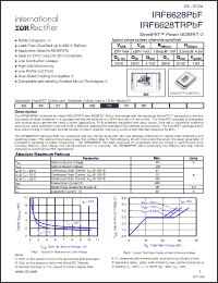 Click here to download IRF6628TRPBF Datasheet