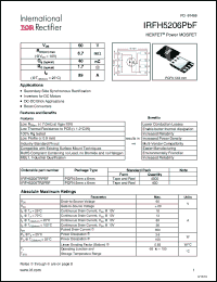 Click here to download IRFH5206TR2PBF Datasheet