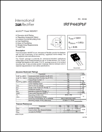 Click here to download IRFP440PBF Datasheet