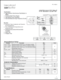Click here to download IRFB3307ZGPBF Datasheet