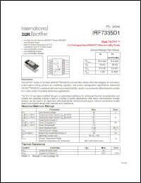 Click here to download IRF7335D1 Datasheet