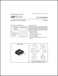 Click here to download 12CWQ150FN Datasheet