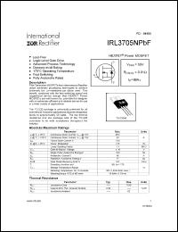 Click here to download IRL3705NPBF Datasheet