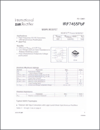 Click here to download IRF7455PBF Datasheet