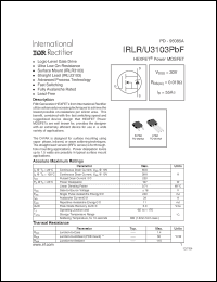 Click here to download IRLR3103PBF Datasheet