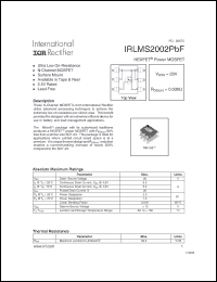 Click here to download IRLMS2002PBF Datasheet