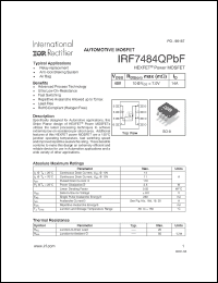 Click here to download IRF7484QPBF Datasheet