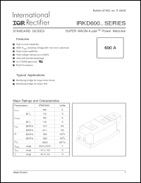 Click here to download IRKD600-20 Datasheet
