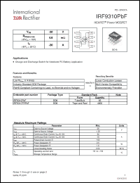 Click here to download IRF9310PBF Datasheet