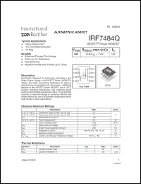 Click here to download IRF7484Q Datasheet