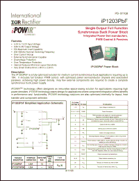 Click here to download IP1203PBF Datasheet