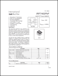 Click here to download IRF7402PBF Datasheet