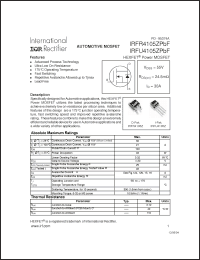 Click here to download IRFR4105ZPBF Datasheet