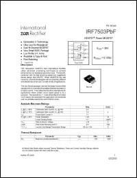 Click here to download IRF7503PBF Datasheet