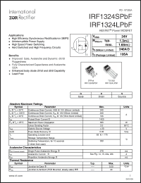 Click here to download IRF1324LPBF Datasheet