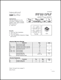 Click here to download IRF8915PBF Datasheet