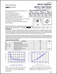 Click here to download IRF6715MPBF Datasheet