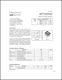 Click here to download IRF7325PBF Datasheet