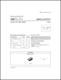 Click here to download MBRS140TRPBF Datasheet