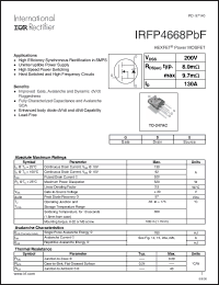 Click here to download IRFP4668PBF Datasheet