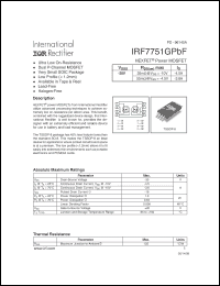 Click here to download IRF7751GPBF Datasheet