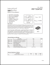 Click here to download IRF7304PBF Datasheet