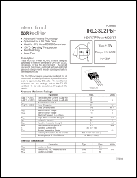 Click here to download IRL3302PBF Datasheet