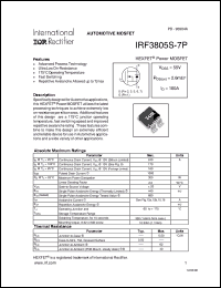 Click here to download IRF3805S-7P Datasheet
