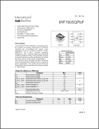 Click here to download IRF7805QPBF_08 Datasheet