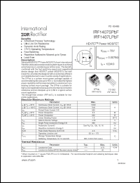 Click here to download IRF1407SPBF Datasheet