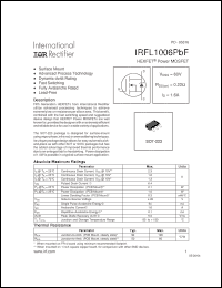 Click here to download IRFL1006PBF Datasheet